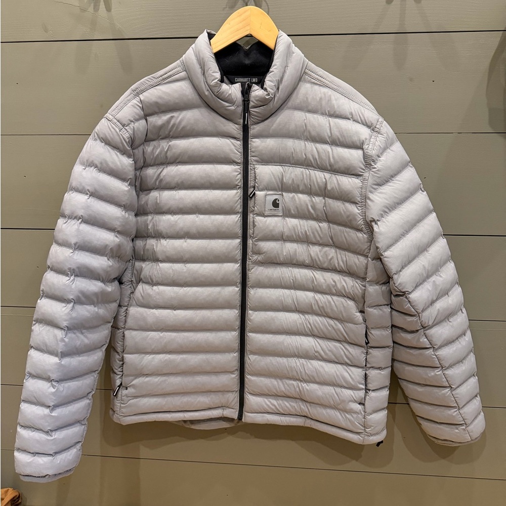 Carhartt Men's Light Gray Puffer Jacket